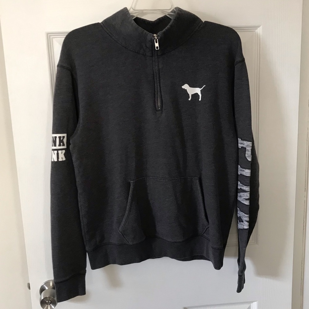 PINK half zip hoodie